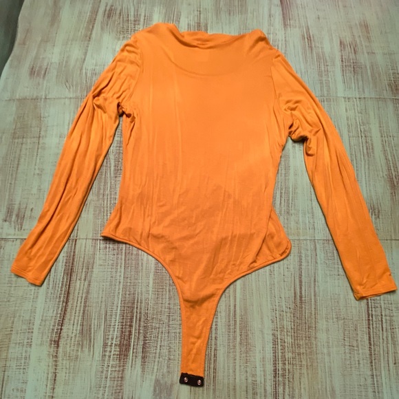 Top Destinations Bodysuit Choker XL Mustard /Copper - Picture 2 of 5